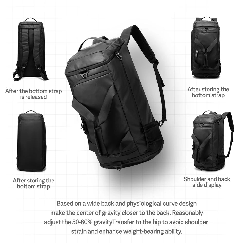 NINGKIN Gym Duffle Bag Waterproof Sports Duffel Bags Travel Weekender Bag for Men Women Overnight Sports Duffel Bags Dry Wet Separation