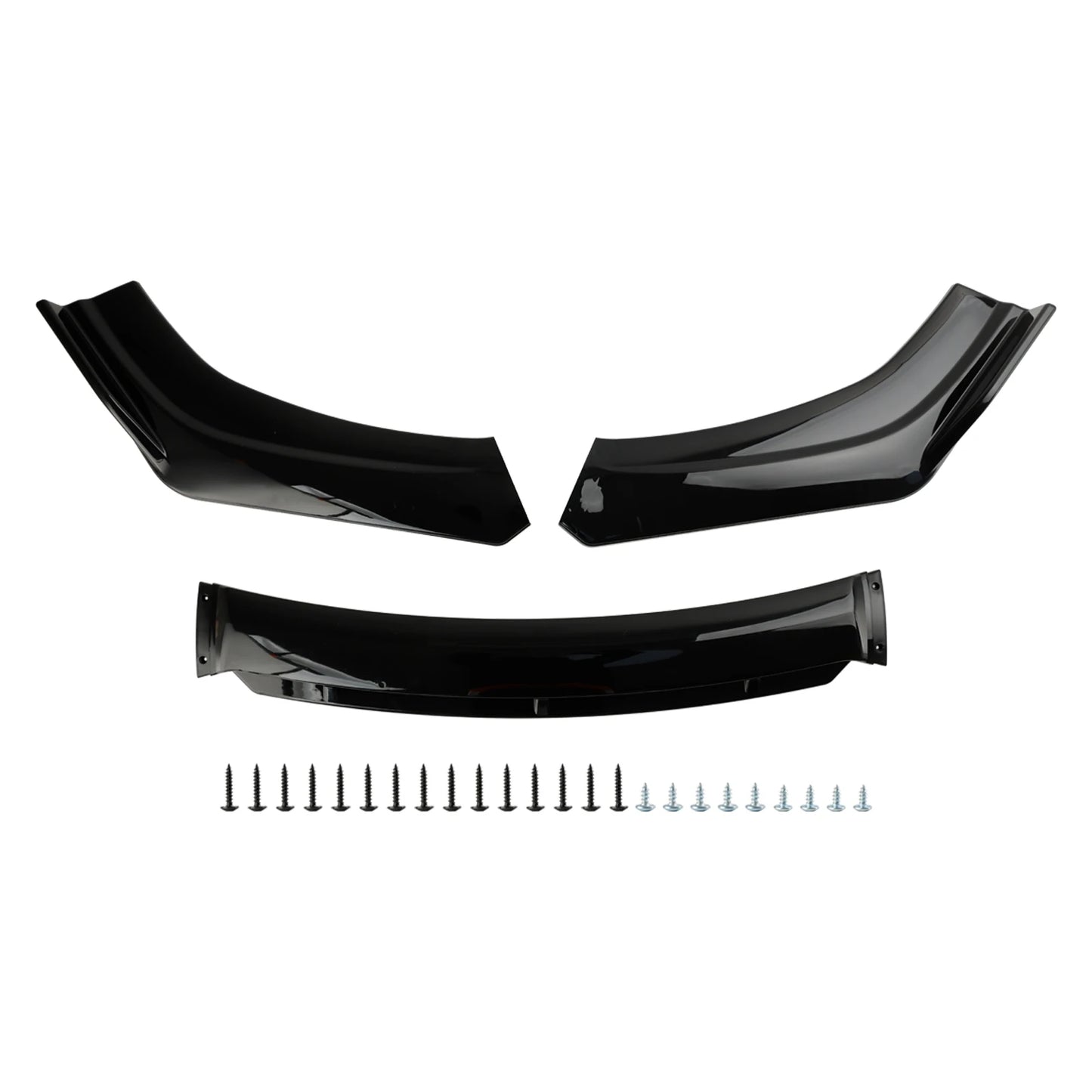 Areyourshop Universal Front Bumper Lip Kit Splitter Spoiler Diffuser