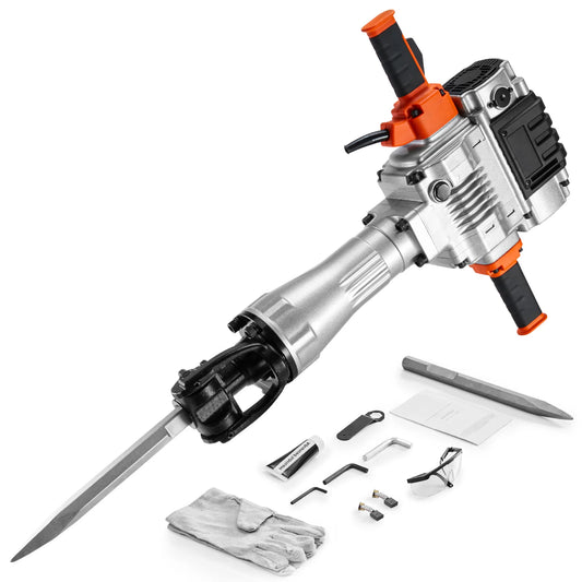 SucceBuy Demolition Jack Hammer 2100W Electric Jackhammer Heavy Duty 1650 BPM Industrial-Grade Jack Hammer Concrete Breaker