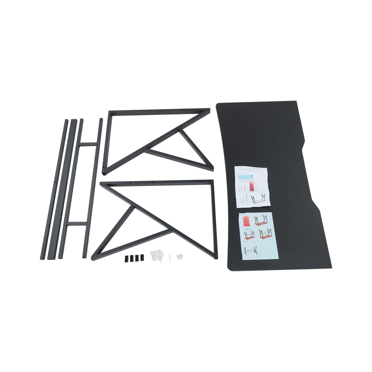 120x60cm/140x60cm K-shaped legs Computer Desk Home Office Writing Desk Ergonomic Student Writing Desk Gaming Desk 110 lbs Load-bearing