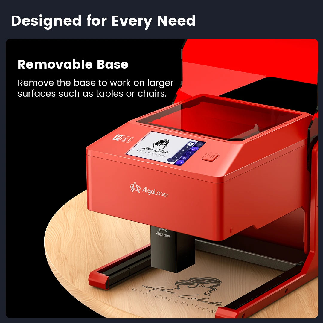 AlgoLaser Leather Coated Metal Glass Wood Mini Laser Engraving Kit Glass Etching Machine with Rotary Portable Woodworking Engraving Machine with Rotary Roller High Precision Engraver Cutter for DIY Hobby Craft Watt Desktop Do