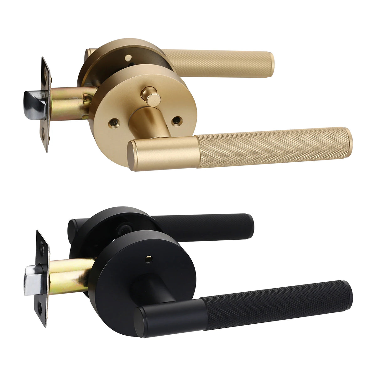 Viladepot Privacy Door Handle Keyless Reversible Door Lever Hardware
