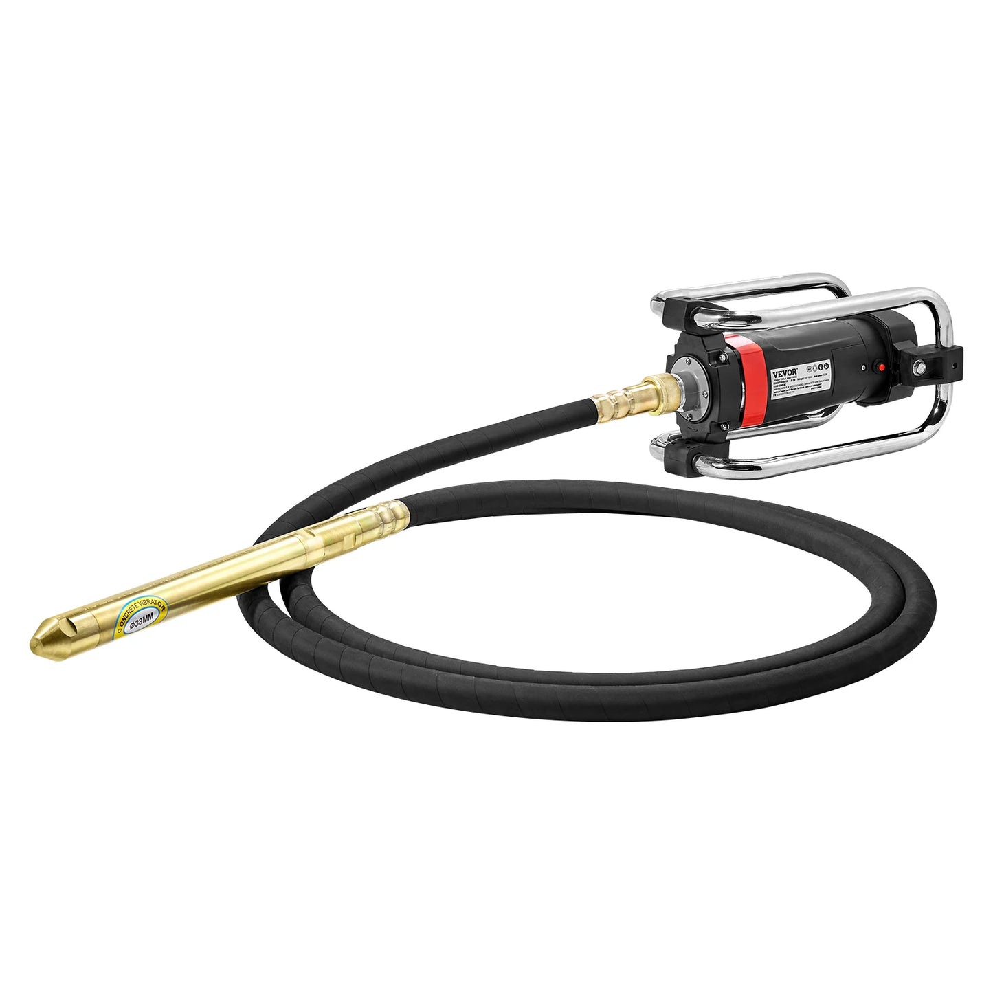 SucceBuy Electric Concrete Vibrator 1300W 16000 VPM 2HP Copper Motor Handheld Portable Pencil Remove Air Bubble and Level