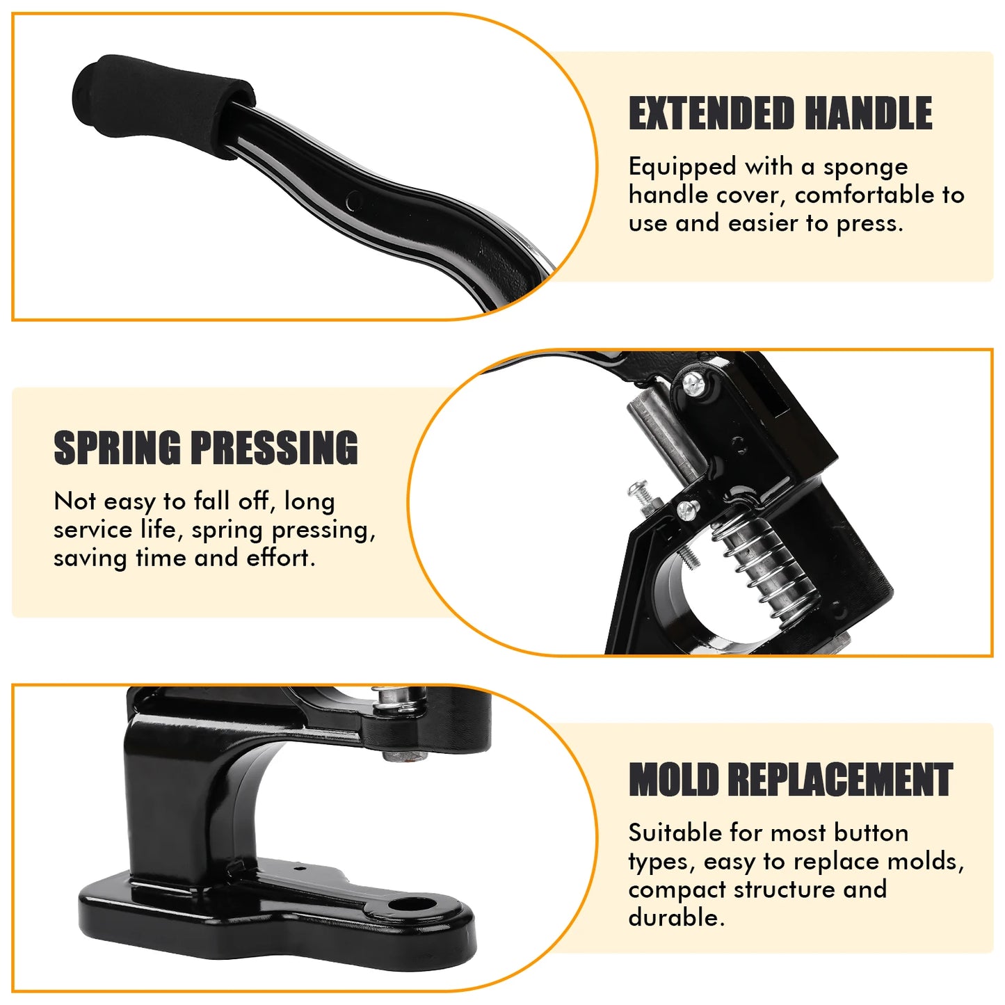 Manual Grommet Eyelet Machine DIY Hand Press Leathercraft Sewing Punch Tool with Dies+Grommets Versatile use