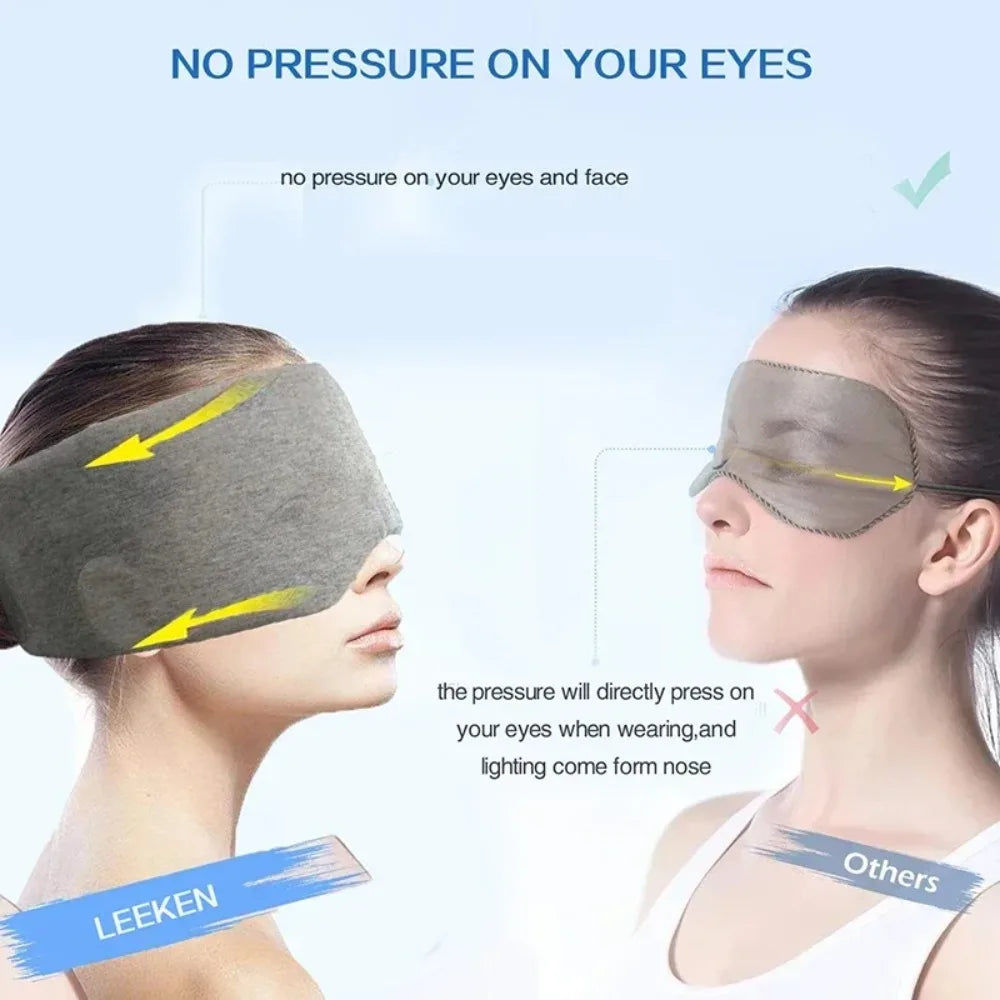 Adjustable Light Blocking Sleep Eye Mask For Travel And Comfort