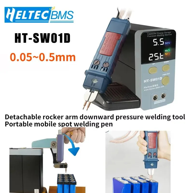 HT-SW01D 12KW Capacitor Energy Storage Pulse Welding Machine/Portable Small /High Current Pulse Spot Welder LED Digital Display