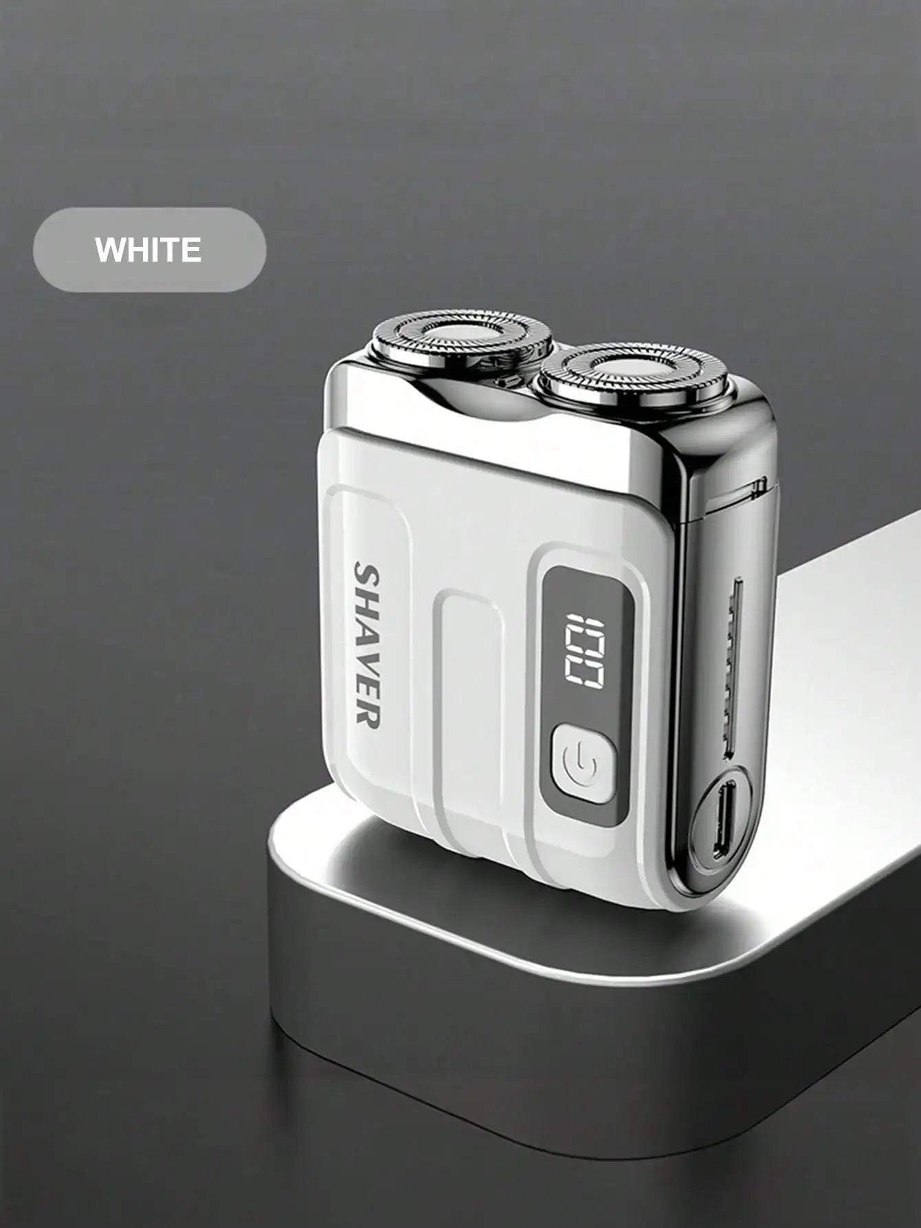 Mini Electric Smart Shaver Household Car Shaver Digital Display Dual Blade Rechargeable Shaver Powerful Beard Trimmer Tool, Father's Day