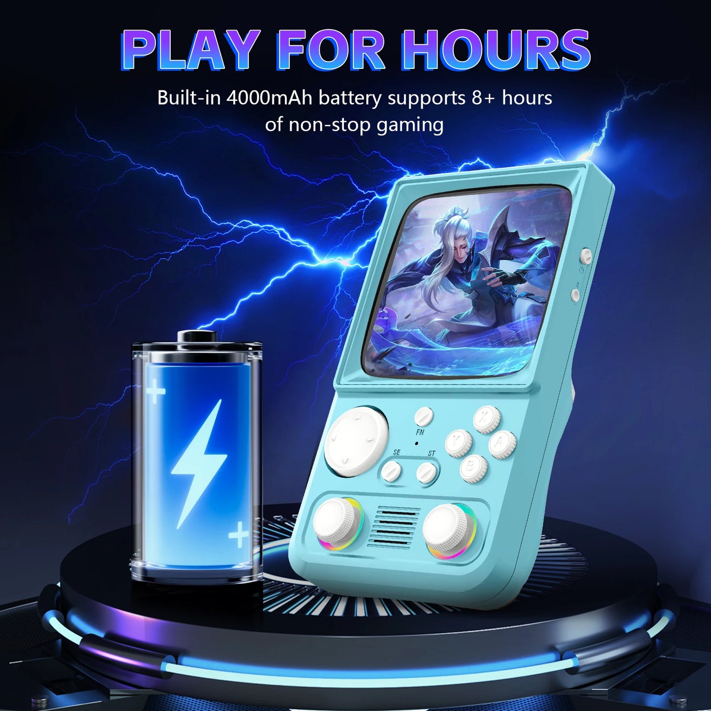 R36T MAX Handheld Game Console 4.0" Support Wi-Fi Ship From US