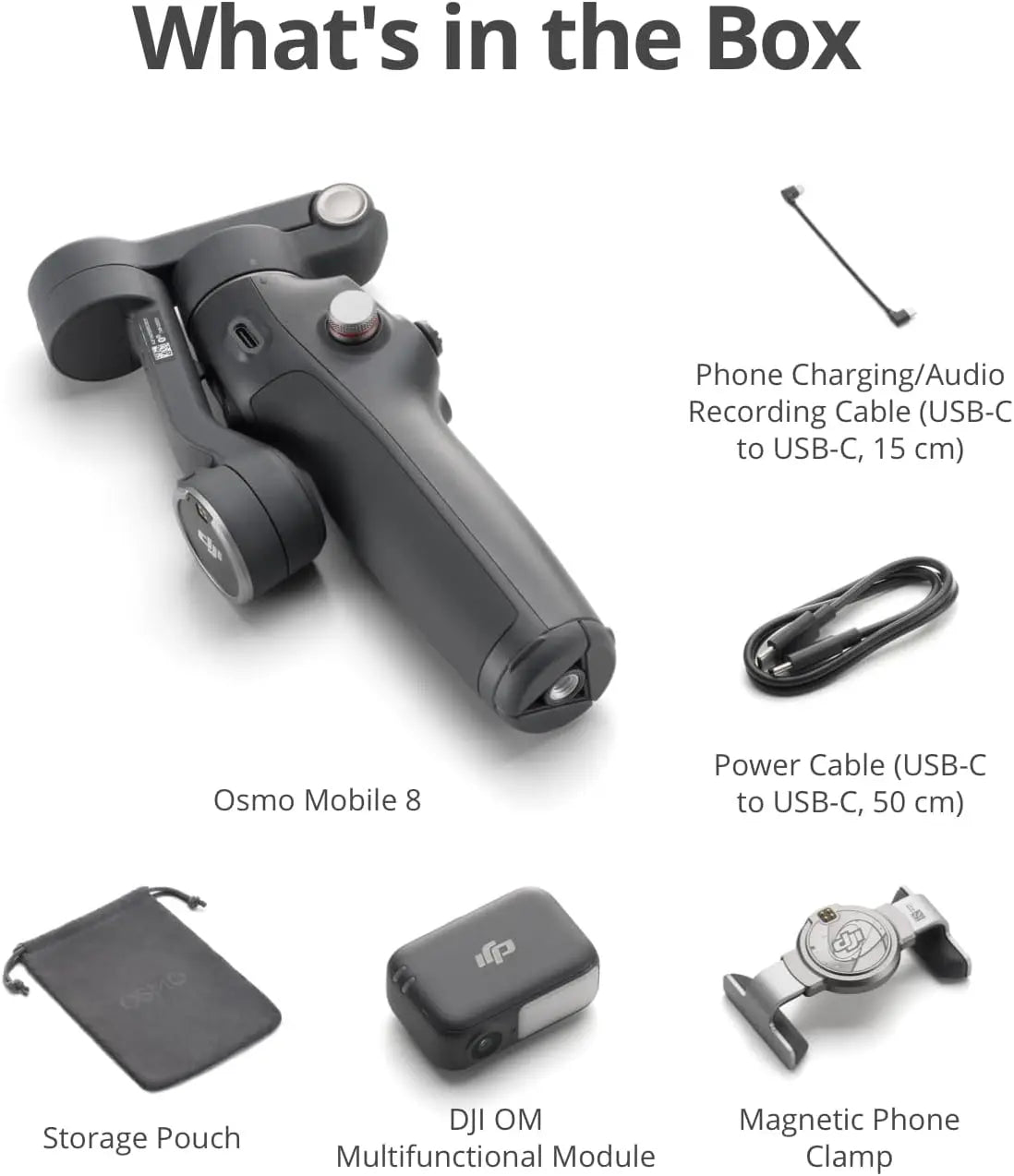 DJI Osmo Mobile 8 Advanced Tracking Combo Gimbal Stabilizer for Phone, AI Native Tracking with Audio & Lighting, 360° Pan Rotation, Built-in Extension Rod & Tripod, 10h Battery, Extension Rod