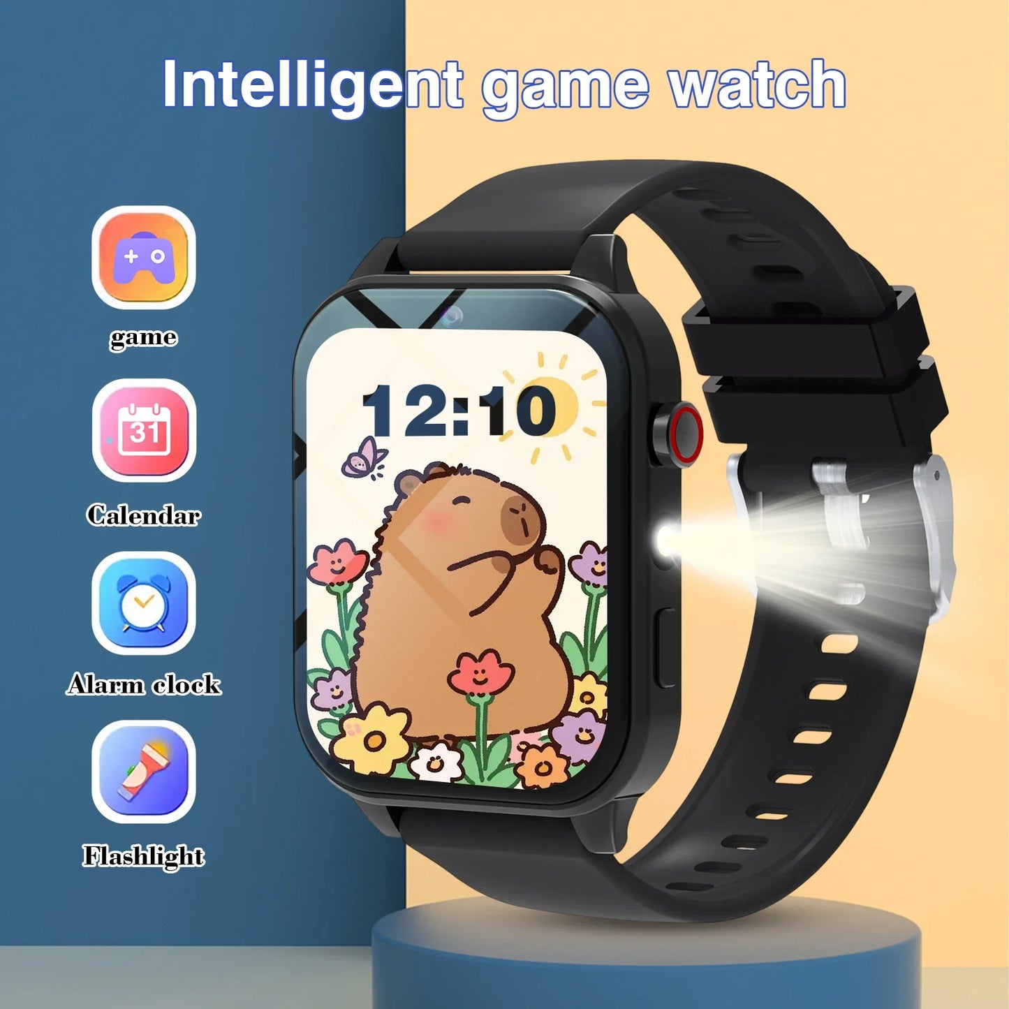 Kids′s Smart Watch 18 Games Camera Waterproof Flashlight Sleep Monitoring For Birthday Holiday Gift Boy Girl Children
