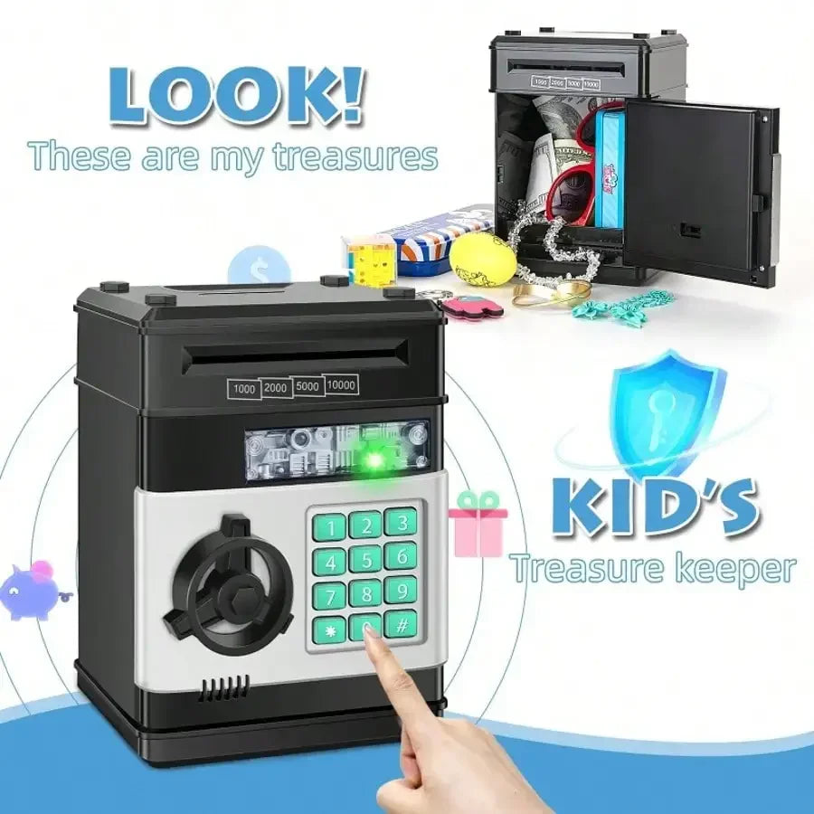 2026 Piggy Bank Cash Coin Can ATM Bank Electronic Coin Money Bank For Kids Age 3-12, Money Savings Box Mini ATM Coin Bank Toys Gifts For 3 4 5 6 7 8 9 10 11 12 Year Old Boys Girls