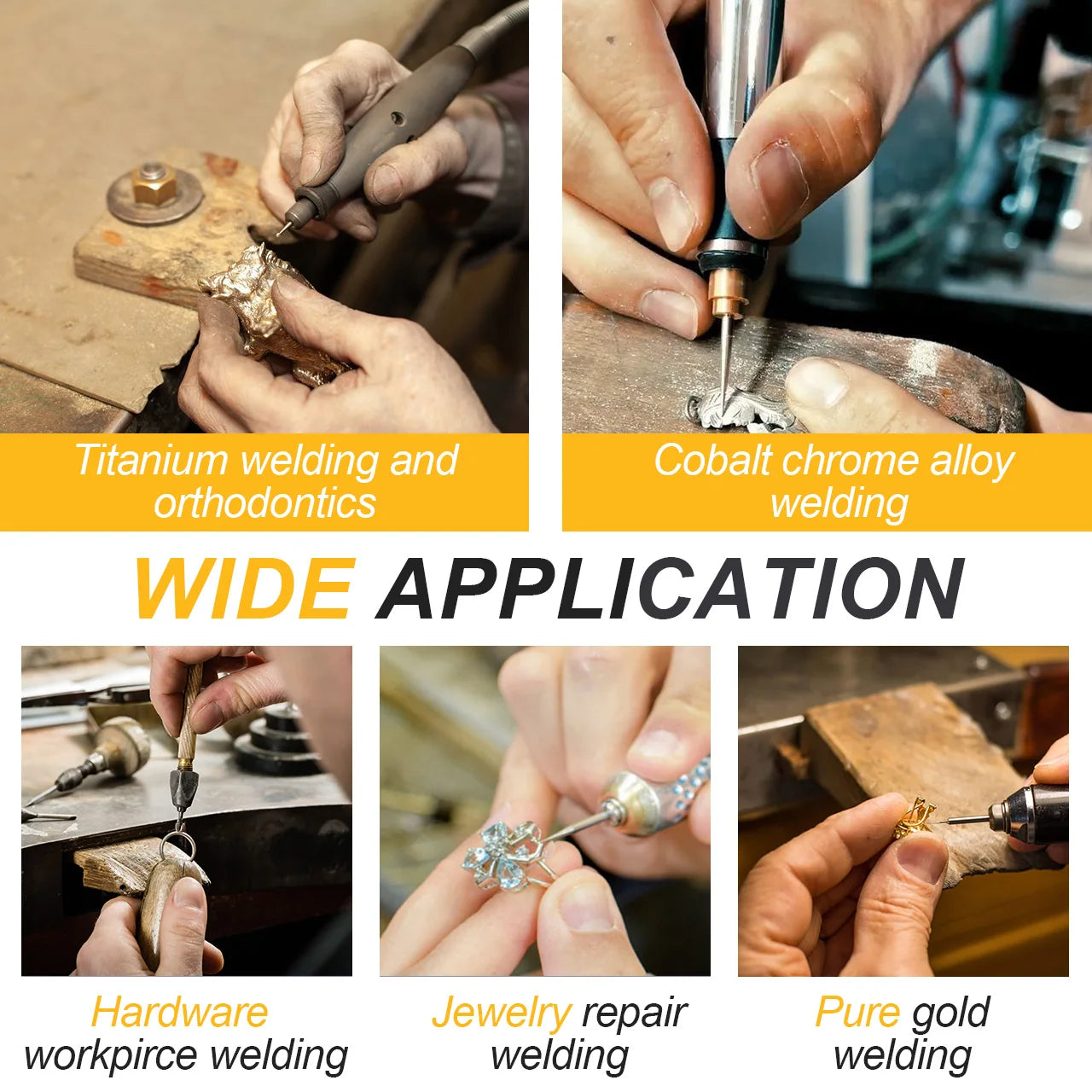 Tooltos 100W CNC Pulse Argon Arc Jewelry Spot Welder, Automatic TIG Soldering Machine for 110V/220V