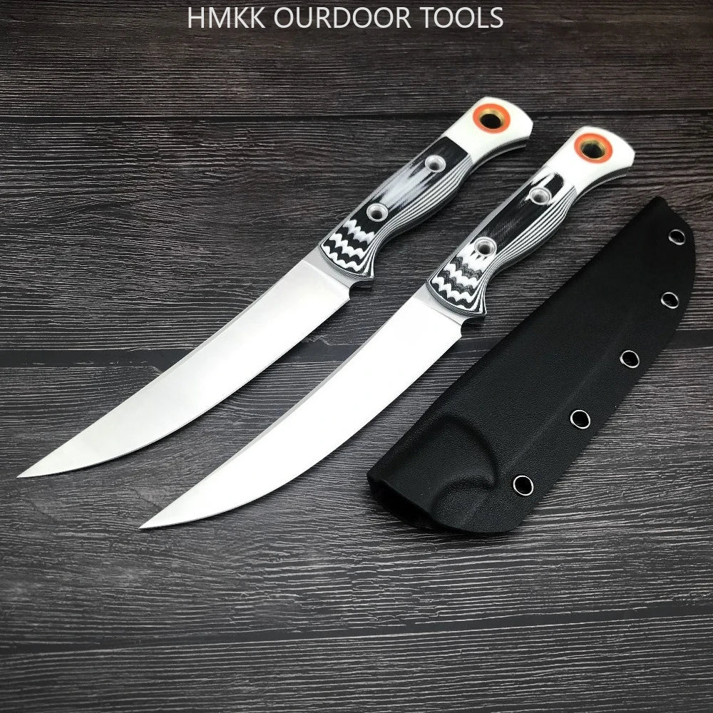 Straight Knife Jungle 15500 Fixed Blade Knife D2 Blade G10 Handle Outdoor Knife EDC Camping Adventure Tool with Sheath Hand Tool
