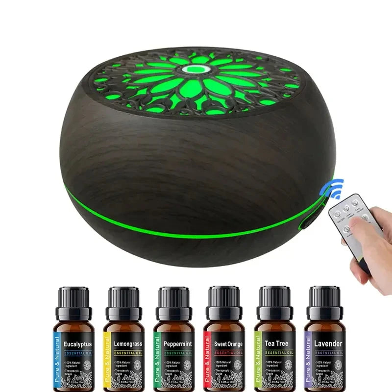 Oeny Floral Cool Mist Humidifier Aromatherapy Diffuser With Essential Oils