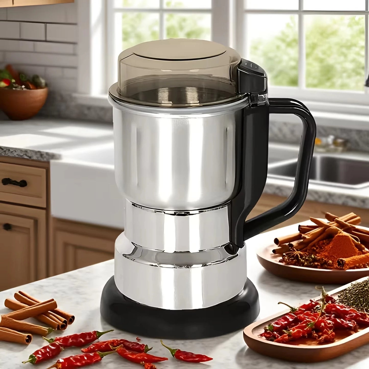 Multi-functional Electric Grinder, High-power Food-grade Coffee & Grain Grinder, Ideal Gift for Coffee & Whole Grain Lovers