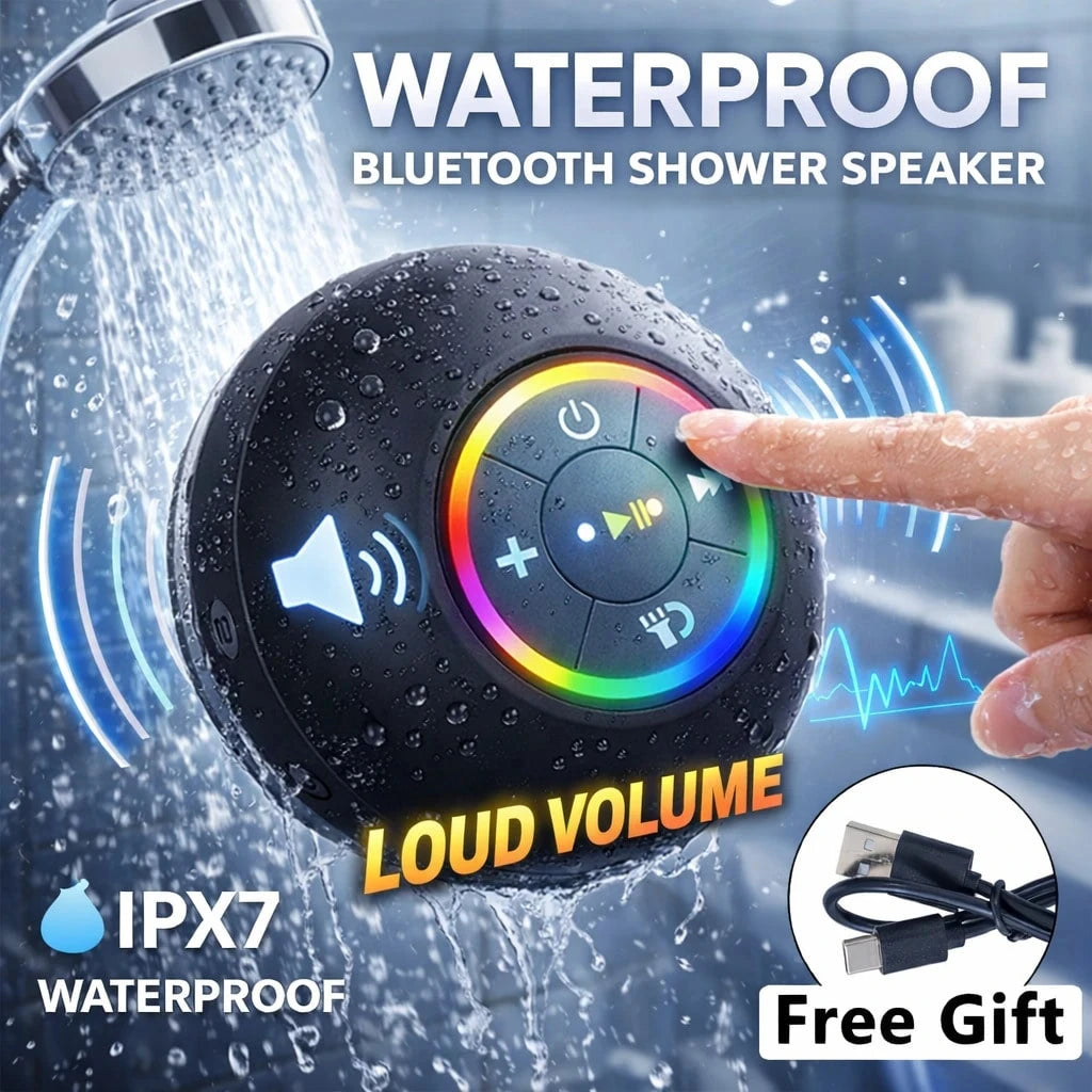 Opansten Portable Waterproof Bluetooth Speaker With Led Lights