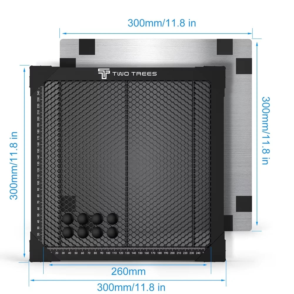 TwoTrees Laser Equipment Honeycomb Working Table For Sculpfun XTOOL CO2 Cutting Laser Engraver Machine 300x300/400x400/500x500mm