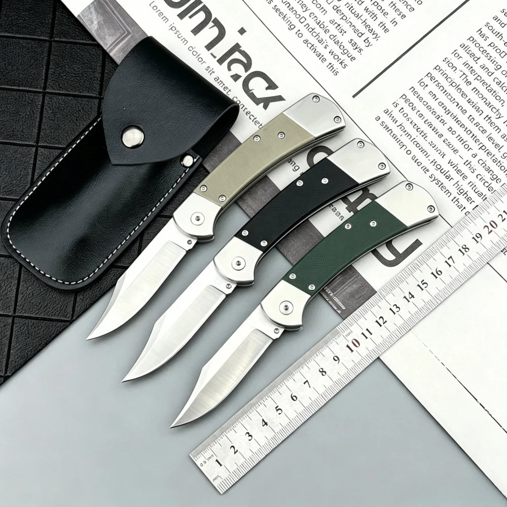 High-quality Folding Knife Featuring A D2 Blade and G10 Handle, Ideal for Adventure, Everyday Cutting, Rescue, and Mountaineering. A Portable Outdoor Jungle Knife Perfect As A Gift
