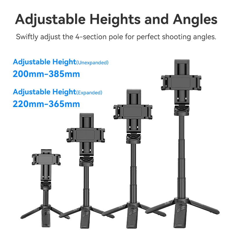 Ulanzi Jj02 3-in-1 Mini Tripod With Remote And Phone Grip