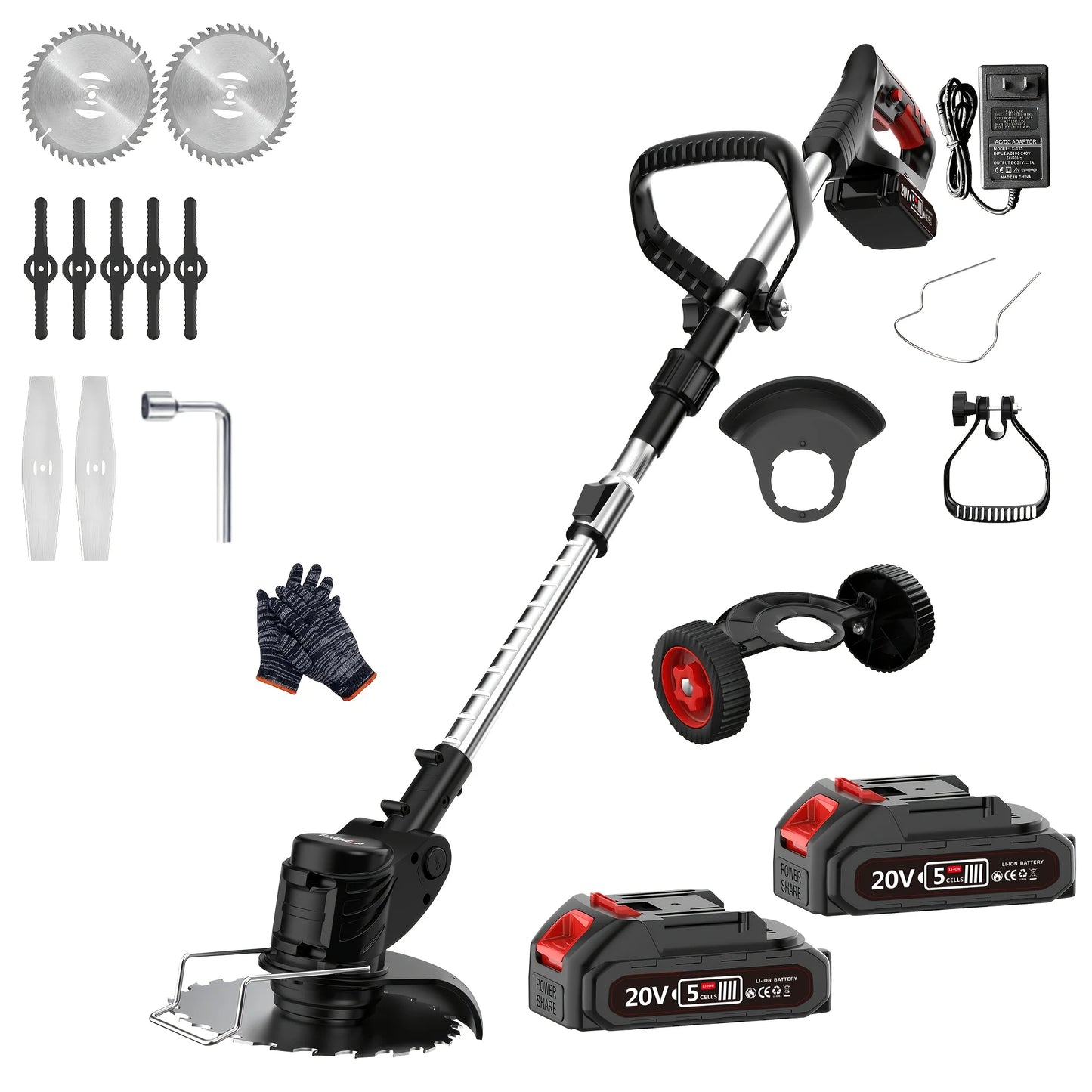 Portable Household Wireless Electric Lawn Mower, Garden Weeder/Cordless Trimmer, 3in1 Multifunctional Garden Mower