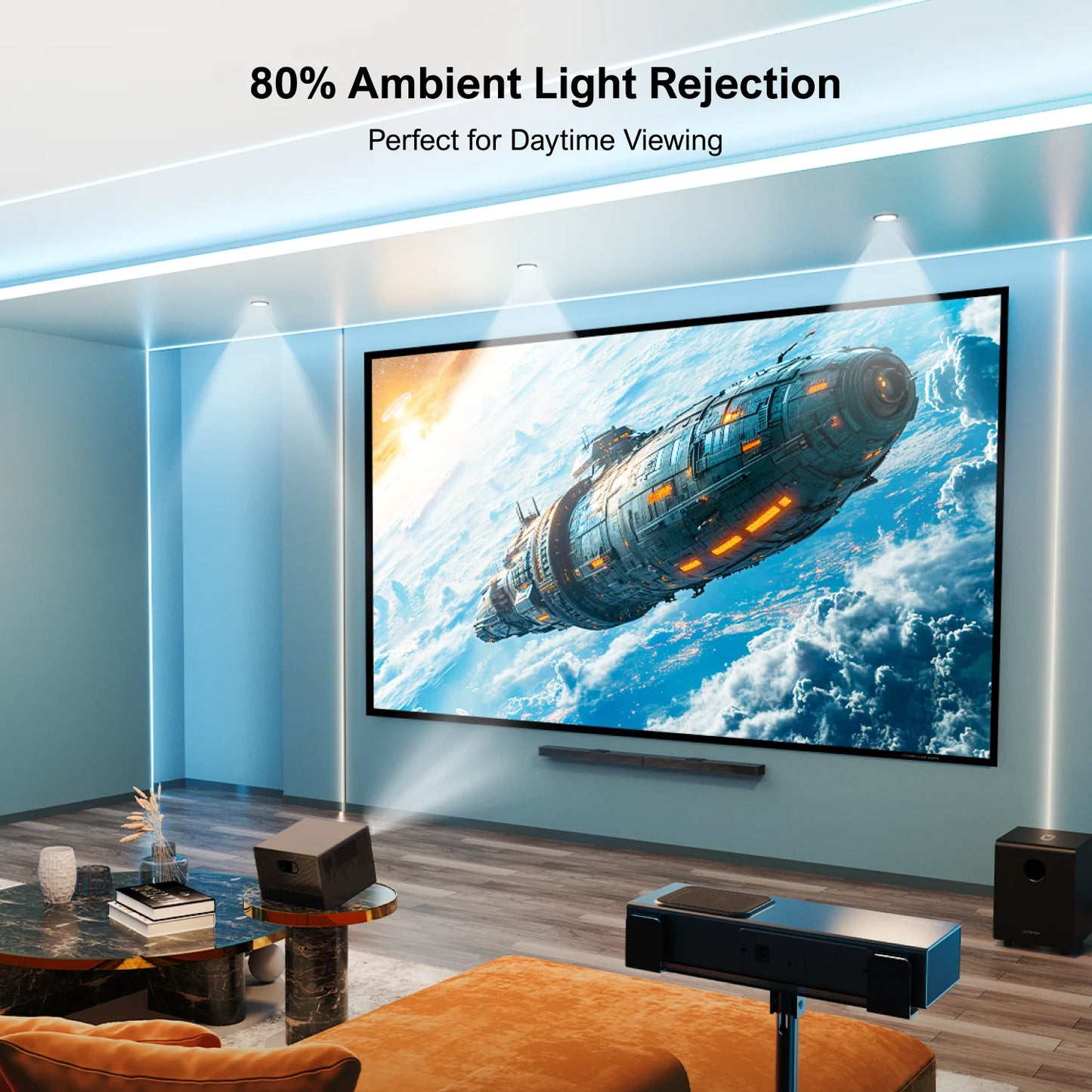 Ultimea 100 Inch Portable ALR Projector Screen 4K HD