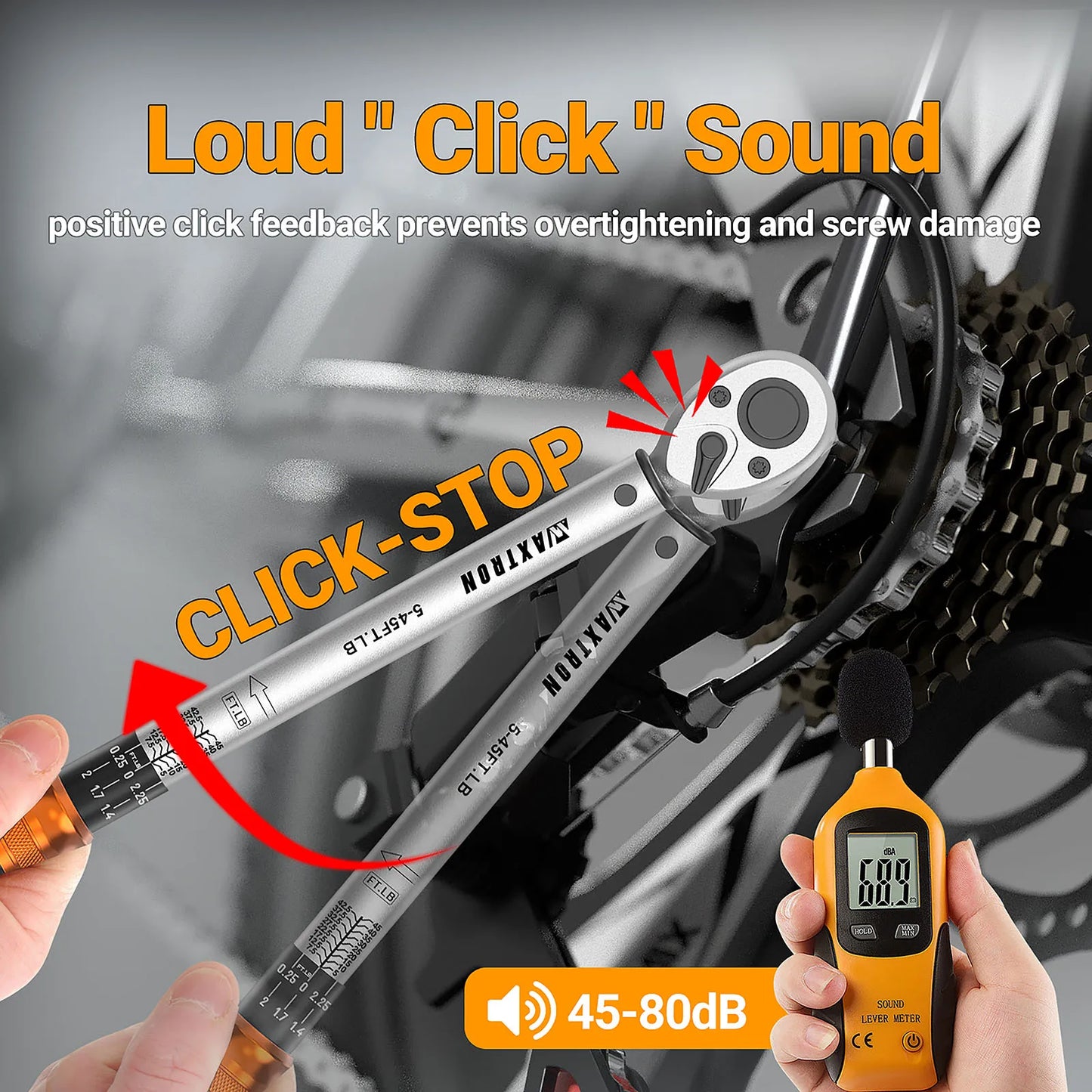 Waxtron Torque Wrench 1-220N.m ±3% Accuracy 1/2'' 1/4'' 3/8'' Drive Professional Maintenance Tools for Motorcycles and Bikes Hot
