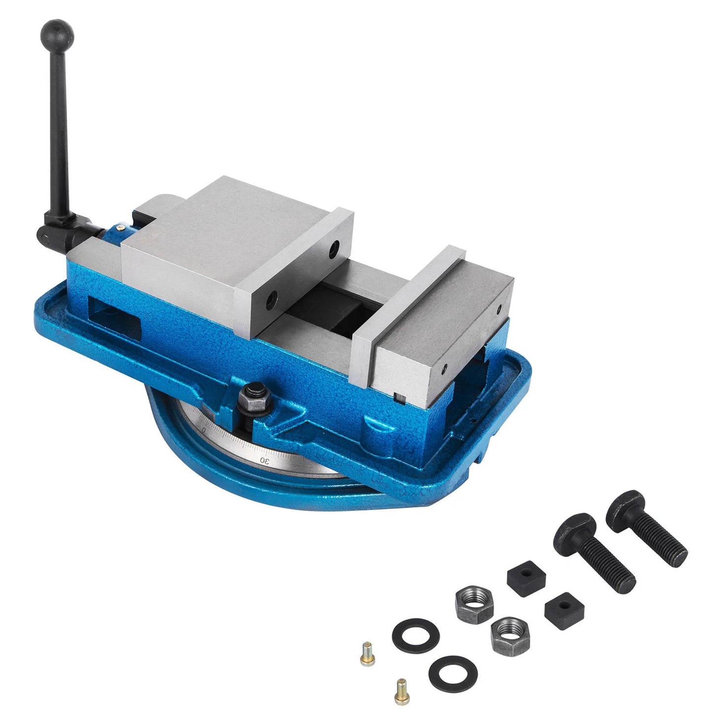 SucceBuy 3 Inch / 5 Inch Jaw Width Heavy Duty Milling Vise Bench Clamp Vise High Precision, 360 Degree Swiveling Base CNC Vise