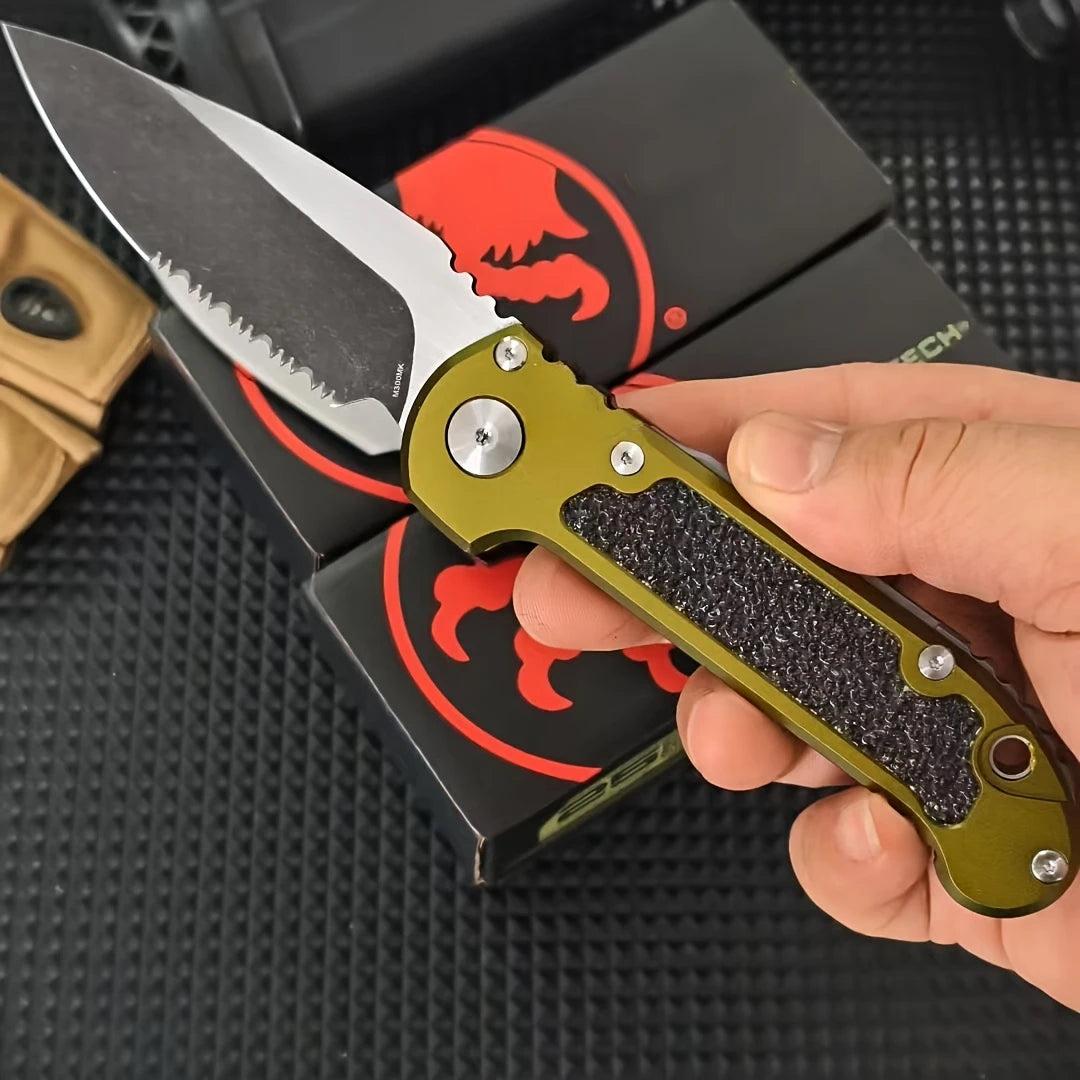 LUDT Gen III Quick-Open Folding Knife Jungle Adventure Tool EDC Outdoor Camping Fishing Cutting Knife Gift for Men